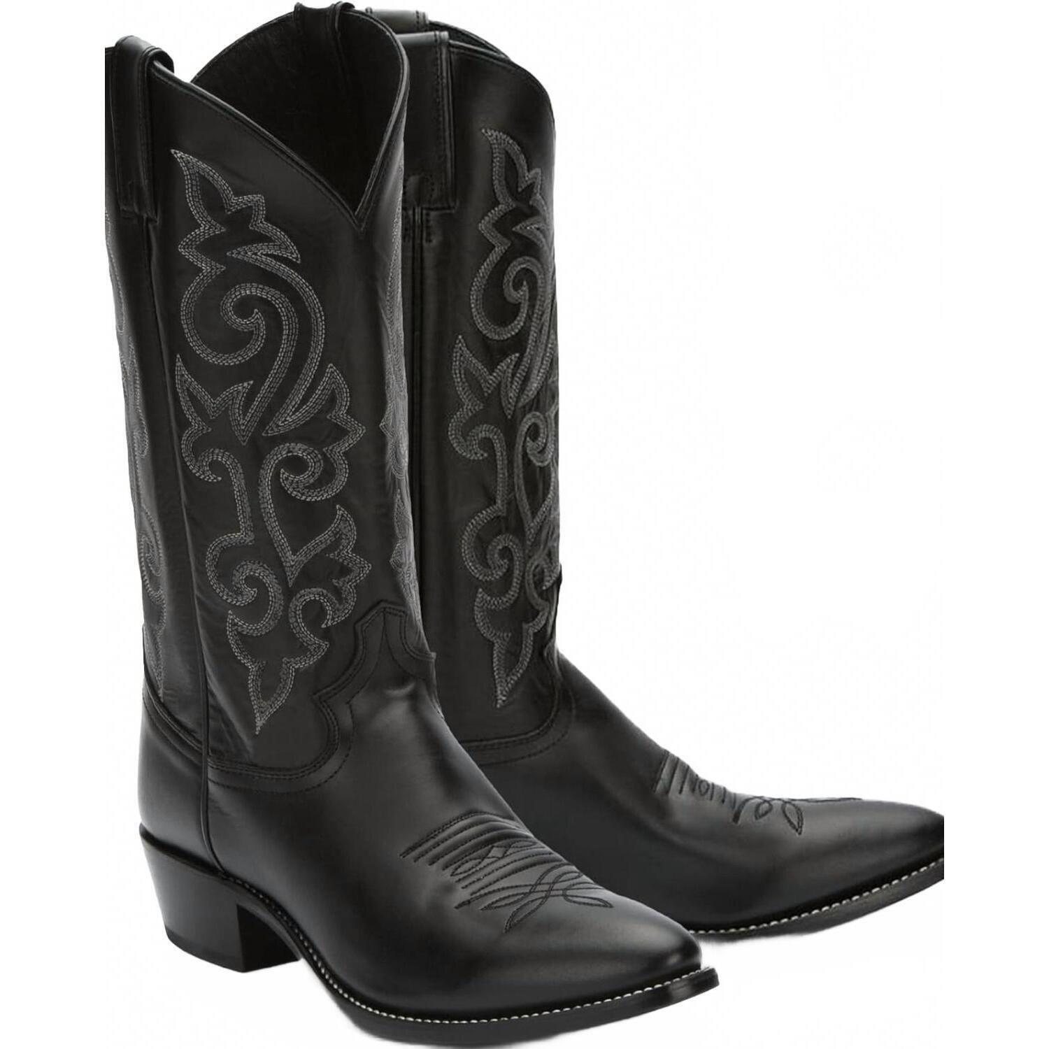 New Justin Boots Men's Classic Western Boot In Black London